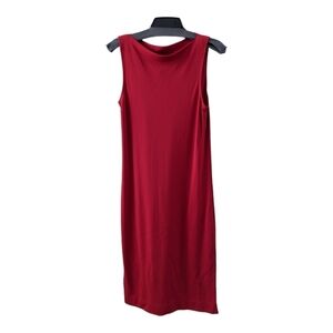 Lauren Ralph Lauren red sleeveless sheath dress Size Small EUC Holiday
